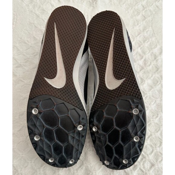 Nike Mens Zoom Rival D Track & Field White Spike Shoes Size 6.5 w/ Spikes & Tool - Picture 3 of 9